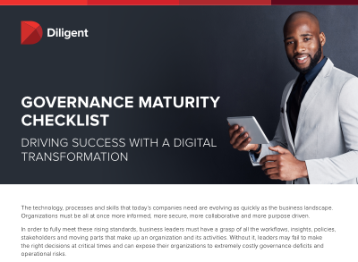 Governance Maturity Checklist