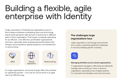 Building a flexible, agile enterprise with Identity