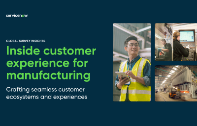 Inside customer experience for manufacturing