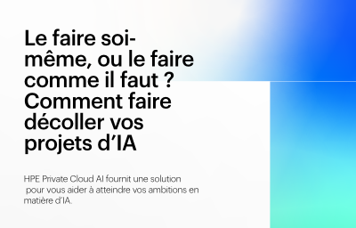 Le faire soi-même, ou le faire comme il faut Comment faire décoller vos projets d’IA
