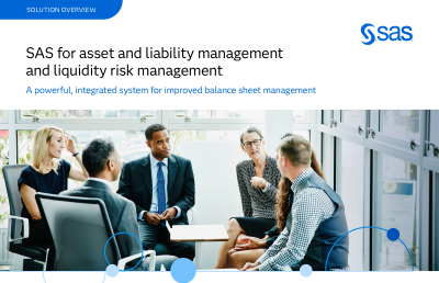SAS for asset and liability management and liquidity risk management