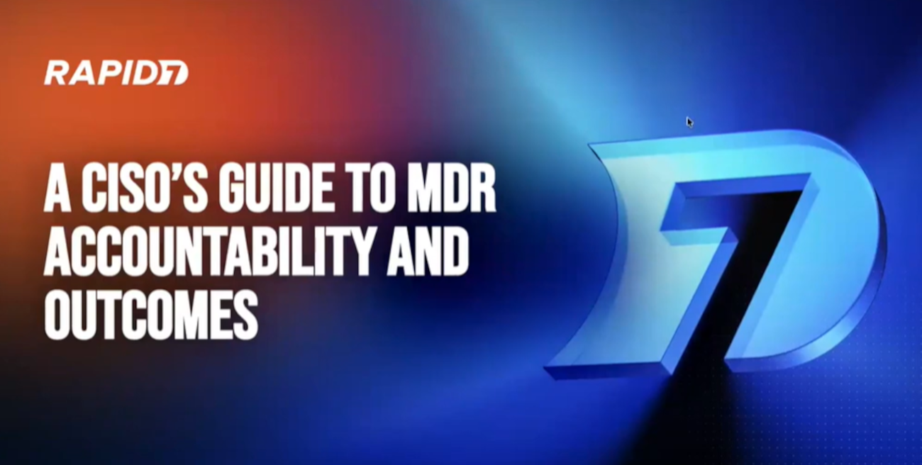 CISOs Guide to MDR Accountability