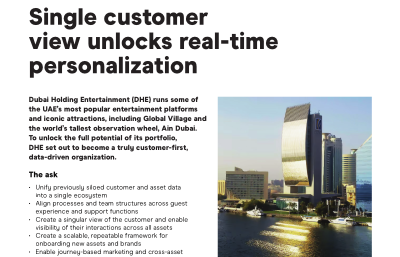Single customer view unlocks real-time personalization