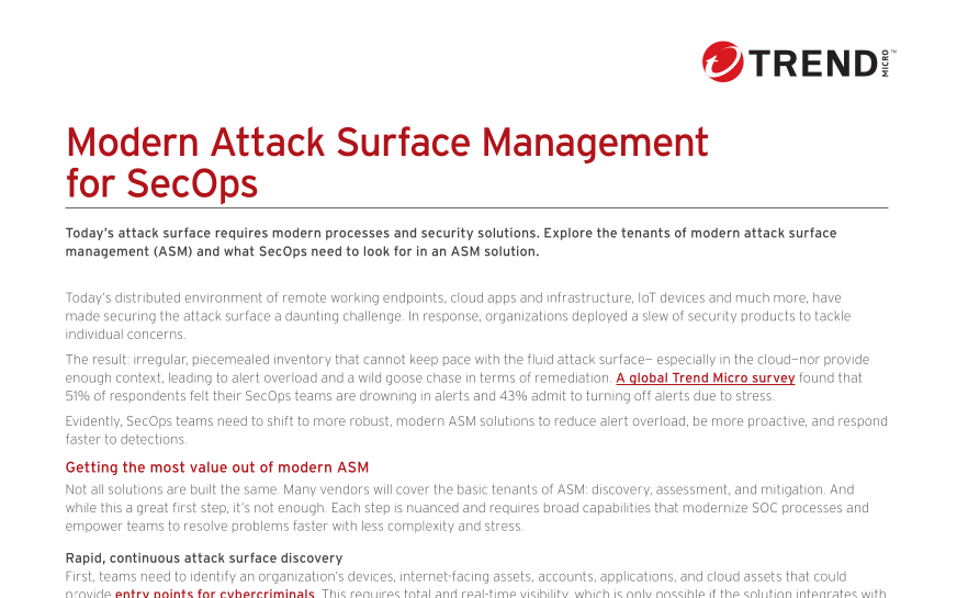 Modern Attack Surface Management for SecOps