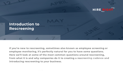 An Introduction to Rescreening